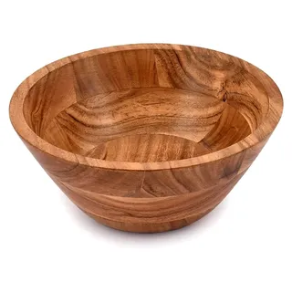 Obstschale aus Holz, handgefertigter Obstkorb für Küche und Heimdekoration (22,86 x 22,86 x 10,16 cm)