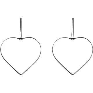 Creativ deco Dekohänger mit hochwertigem Lederband, schwarz