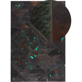 Beliani Atalan Kurzflorteppich 160 x 230 cm Braun