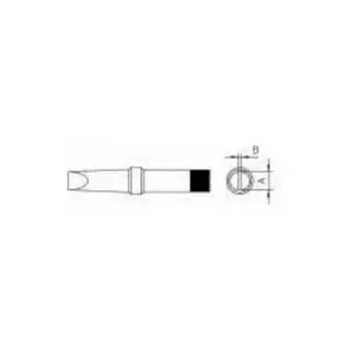 Weller PT B8 LÖTSPITZE 2,4MM VERP. Lötspitze Meißelform Inhalt