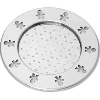 Alessi AKK80/13 Mini Girotondo, Glasuntersetzer, feuchtigkeitabstossend aus Edelstahl 18/10 glänzend poliert