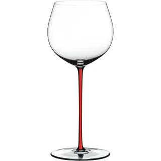 RIEDEL 4900/97R FATTO A MANO Oaked Chardonnay Weinglas - Stiel ROT - Rot