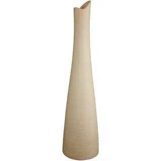 Gilde "Bologna, für langstilige Blumen, Dekovase", Vase aus Keramik, mit gekratzer Oberflächenstruktur,