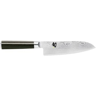 Shun Classic kleines Santoku 14 cm mehrfarbig Damastmesser Pakkaholzgriff geschmiedet