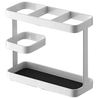 Yamazaki 7841 TOWER Küchenutensilienhalter, weiß, Stahl, Minimalistisches Design, 17 x 6,7 x 14,5 cm (LxBxH)