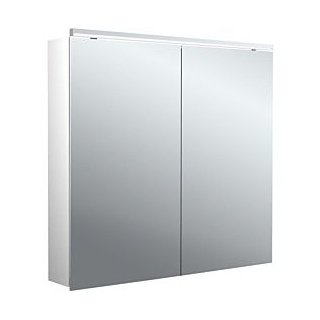 EMCO flat 2 Classic LED-Lichtspiegelschrank 80cm, mit LED-Aufsatzleuchte, 2 Türen 979706503