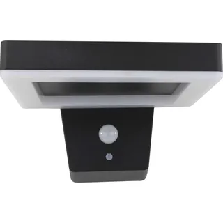 REV LED Solar Wandleuchte Square schwarz - Schwarz