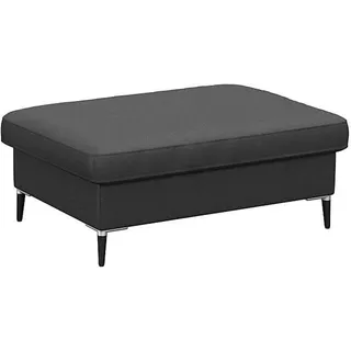 FLEXLUX Pouf »Fiore« Kaltschaum, Füße Alu+schwarz, schwarz