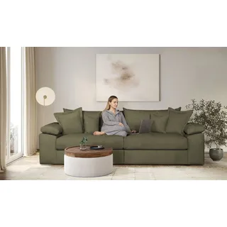 Home Affaire »Soft&Cosy XL, B: 246 cm - OTTO. Verlässliche Qualität.« Mega-Sofa, Cord oder Chenille-Struktur, mit Federkern & 4 Zierkissen