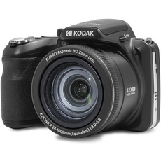 KODAK Pixpro Astro Zoom AZ425 Digitalkamera Bridge, 42 x optischer Zoom, 24 mm Weitwinkel, 20 Megapixel, LCD 3, Full HD 1080p, Li-Ion-Akku, Schwarz