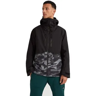 O'Neill Herren Texture Jacket Snow, Black Out, L
