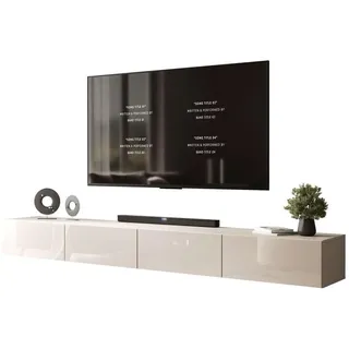 lookway Carmen TV-Lowboard 250x27x40 cm Kaschmir/Holzwerkstoff
