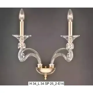 Wandleuchte Design Luxus Wandleuchte Pendelleuchte Kristall neu - Gold