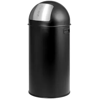 ELUNO Pushmülleimer 35 l Schwarz