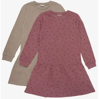 Minymo Sweat Dress LS (2-pack) apple butter (4640) 80