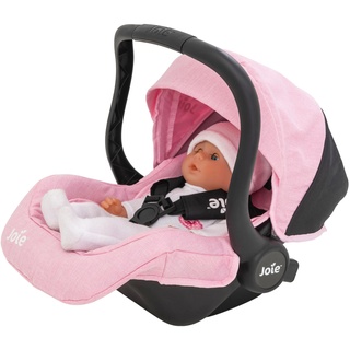 Joie Junior I-GEMM Puppen-Autositz, bequemer Tragesessel, Baby-Puppen-Reiseautositz mit Stauraum, integrierter Gurt, passend für Puppen bis 45 cm, Kinderwagen, Kinderwagen und Puppenzubehör, ab 3