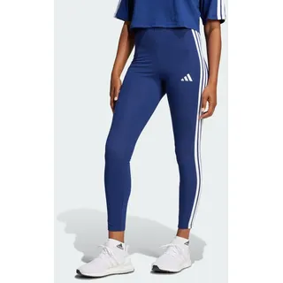 adidas Essentials 3-Stripes Cotton Leggings, Dark Blue/White, XL
