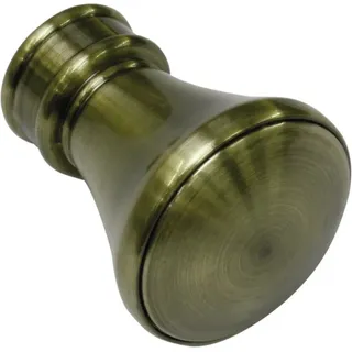 Gardinia Endstück Europa Lago für Ø 19 mm Messing-Antik