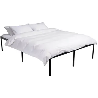 CLP Metallbett 140/200/41 cm Metall schwarz , Schwarz , 140x200 cm , Schlafzimmer, Betten, Metallbetten