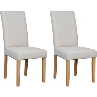 byLIVING Stuhl 2er-Set - braun ¦ Maße cm B: 47, H: 99,5,