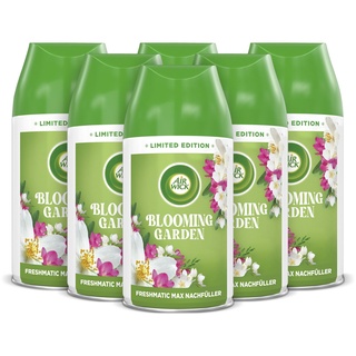 Air Wick Freshmatic Max Raumspray – Nachfüller für den Air Wick Freshmatic Max – Duft: Blooming Garden – 6 x 250 ml Nachfüller