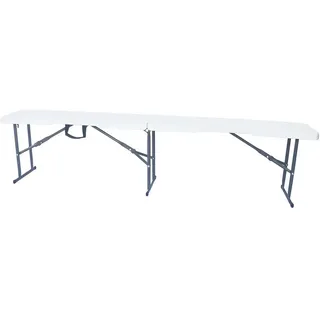 Habitat Garten Gartenbank foldy weiss , Weiß , Kunststoff , 29x42x183 cm , Gartenmöbel, Gartenbänke