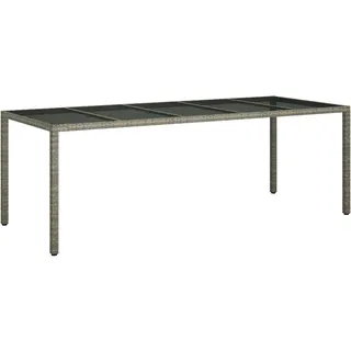 vidaXL Garten-Eßtisch 250 x 100 x 75 cm Grau