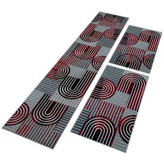 OTTO home "Lyssandra", Höhe 8 mm 3 tlg. tlg. 3D-Effekt, softer Kurzflor, pflegeleicht, leichter Glanz, Scandi-Look,