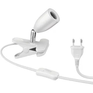 ledscom.de Klemmleuchte LIK, weiß matt, 1x E27 max. 60W