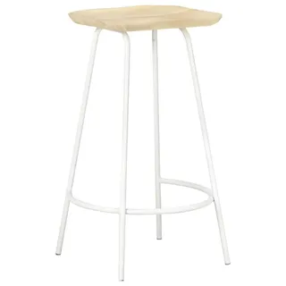 vidaXL Barhocker 4 Stk. Mango Massivholz - Beige