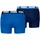 Boxershorts unifarben blau XXL 2er Pack