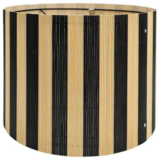 Moderner Lampenschirm, dekorativ, schwarze Streifen, minimalistisch, 30 x | Klassisch, vielseitig, einzigartiges Bambus-Material, ideal für Tisch- und Stehlampen, mühelose Installation