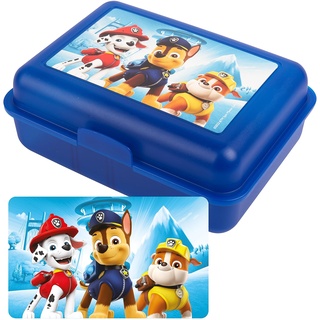 United Labels Paw Patrol Brotdose - Paw Boy - Lunchbox Butterbrotdose mit Trennwand Blau