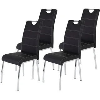 Hela Esszimmerstuhl Susi Kunstleder schwarz 4er Set