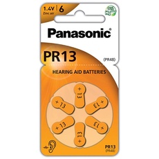 Bild von PR13 Zink-Luft-Batterien für Hörgeräte, Typ 13, 1.4V, Hörgerätbatterien, 6 Stück,