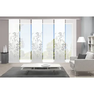 VISION S Schiebegardine Paneelwagen 60 x 260 cm Grau 6 St.