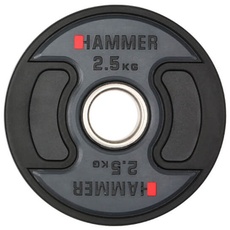 HAMMER Hanteln und Gewichte Hantelscheibe 50 mm 2,5 kg, PU