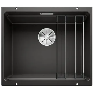 Blanco Etagon 500-U links Unterbau schwarz Handbetätigung 530 x 460 mm