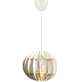 Opviq Moderner Kugel-Kronleuchter, weißes MDF, 60 cm hoch, verstellbares Kabel, E27-Fassung, max. 40 W | Stilvolles skandinavisches Design für Ihre Wohnräume