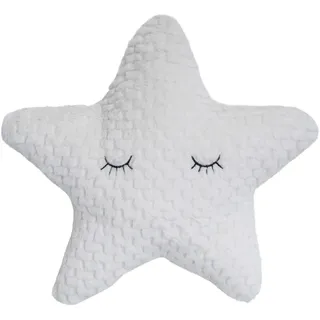 Bloomingville Kissen Star, weiß, Polyester, 1 Stück (1er Pack)