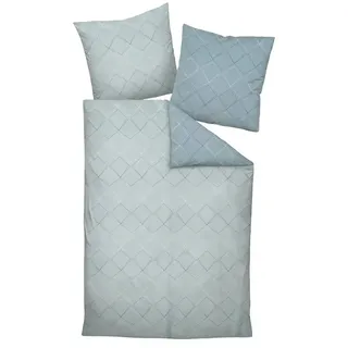 J.D. 87053 steinblau/denimblau 135 x 200 cm + 80 x 80 cm