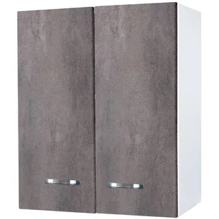 Hängende Negrari Comfort FH360DCG Holz Montiert Weiß Grau Corten 60x32 H70 CM