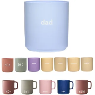 Design Letters Lieblingsbecher Blau PAPA Tasse | Papa Tasse | Papa Geschenk Geburtstag, Geschenke für Pappa | Kaffeebecher Porzellan | Dekorativ Kaffeetassen, Werdender Dad Geschenk, Tasse mit Spruch