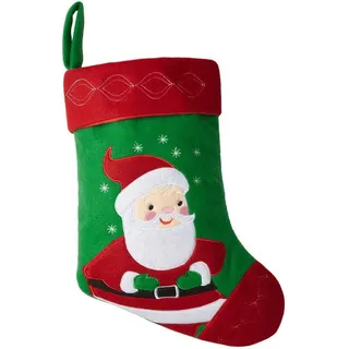 dressforfun 303311 Nikolausstiefel mit Weihnachtsmann Motiv, ca. 26 x 36,5 cm
