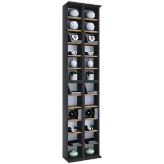VCM Media-Regal Standregal 42 x 20 x 183 cm Grau