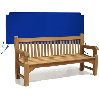 Teako Design Bankauflage 200x50 cm für Parkbank Belluno, wasserabweisend, UV-beständig, bequemes Sitzkissen für Gartenmöbel (Blau) - Blau