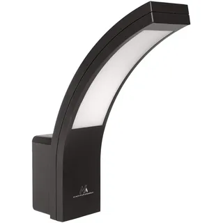 Maclean Brackets Maclean LED Außenwandleuchte | 10W 800lm Neutralweiß 4000K | IP54 Fassadenlampe für Garten Terrasse Hof Garage Wand Schwarz