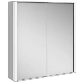 KEUCO ROYAL MATCH Spiegelschrank Wandvorbau 2 Türen aus Kristall-Doppelspiegel, 650mm, 12801171301