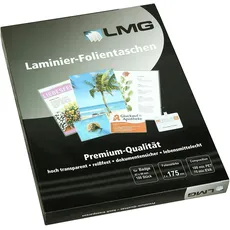 Bild von 100 LMG Laminierfolien glänzend für Ausweisformat 175 micron