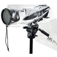 JJC Kamera Regenschutz, Wasserdichter Regenmantel Schutz für Canon Nikon Sony DSLR Kamera mit Objektiv bis 45cm Länge (2 Stück)